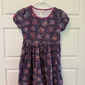 Matilda Jane Blue and Purple Sundress with Flutter Cap Sleeves